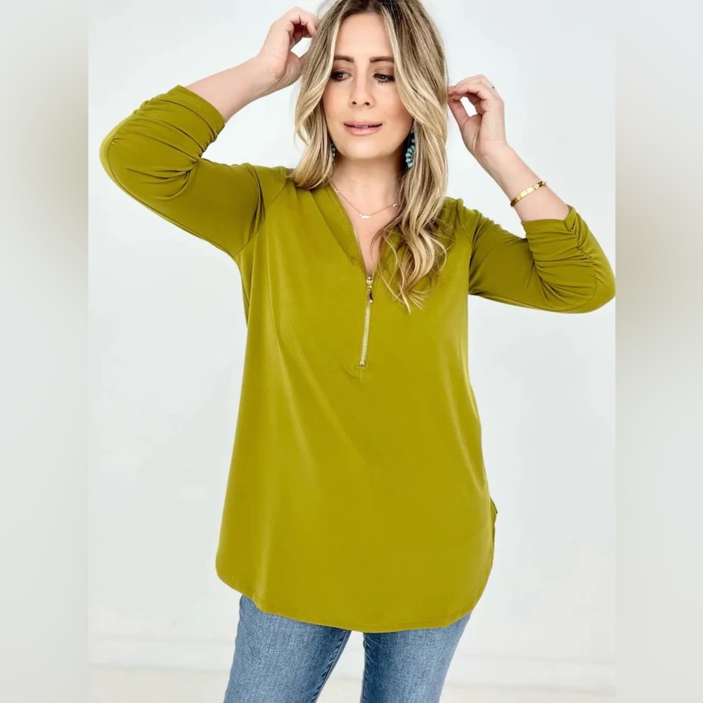 #1 Yellow Mustard Zenana Blouse
